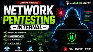 Thumbnail: Internal Network Pentest Complete Guide | Nmap, Metasploit, Wireshark | DevCyberSecururity |