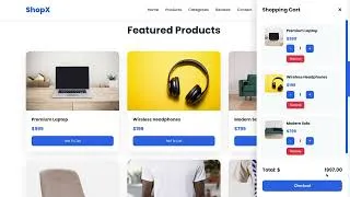 Thumbnail: Modern E-Commerce Store Website | HTML CSS JavaScript | Responsive Online Shopping UI