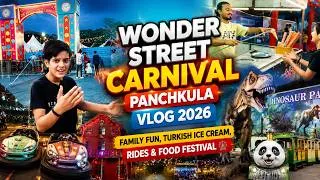 Thumbnail: Wonder Street Carnival Panchkula Vlog 2026 | Family Fun, Turkish Ice Cream, Rides & Food Festival🎡
