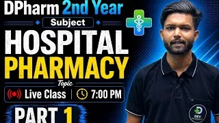 Thumbnail: Hospital Pharmacy chapter 1 in Hindi|| Dpharm 2nd year in Hindi|| Introduction of Hospital Pharmacy 