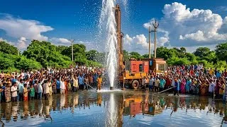 Thumbnail: Biggest Water Strike Yet | 700 Feet Borewell Drilling | 3Hp Water In This Borewell Point