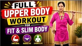 Thumbnail: Full Upper Body Workout for Fit & Slim Body -  Practice 10 Minutes Daily
