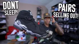 Thumbnail: 🤯 PAIRS MOVING?! THE JORDAN 8 CHROME RELEASE JUST SHOCKED THE SNEAKER COMMUNITY! DONT SLEEP!