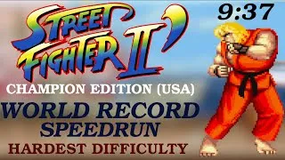 Thumbnail: KEN Speedrun NEW World Record Hardest Difficulty 9:37 - Street Fighter II Champion Edition USversion