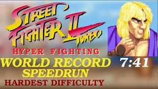 Thumbnail: KEN Speedrun NEW World Record Hardest Difficulty 7:41 - Street Fighter II Turbo - Hyper Fighting