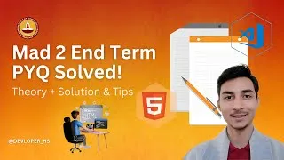 Thumbnail: AppDev2 End Term PYQ Solved - Jan 2025 | App Dev2 End Term PYQ | IITM