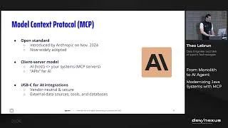 Thumbnail: Devnexus 2026 - From Monolith to AI Agent  Modernizing Java Systems with MCP - Theo Lebrun