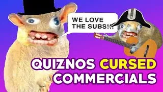 Thumbnail: The Story of Quiznos SPONGMONKEYS — Cursed Commercials