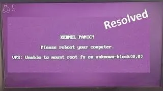 Thumbnail: ✨Kernel Panic! please reboot your computer | VFS unable to mount root fs on unkown-block(0,0) ubuntu