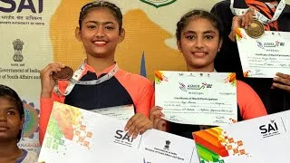 Thumbnail: Rhythmic Pair in Asmita Khelo India Women's League || Secured 3rd Position