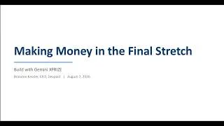 Thumbnail: Build with Gemini XPRIZE: Making Money in the Final Stretch w/ Brandon Kessler