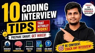 Thumbnail: How to Prepare for a Coding Interview | 10 Tips Every Developer Should Know