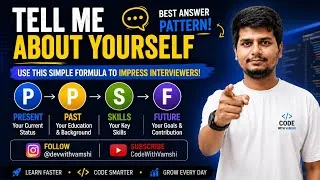 Thumbnail: Tell Me About Yourself in Interview | Best Self Introduction for Freshers & Experienced | Part 1