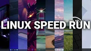 Thumbnail: I Speed Run 10 Linux Distros to Find the Best One