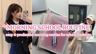 Thumbnail: Morning School Routine for Students | Easy, Realistic & Stress-Free 🤍📚