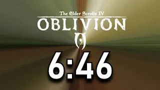 Thumbnail: [WR] BEATING OBLIVION IN 6:46 (No DFS%) | TES IV Oblivion #speedrun