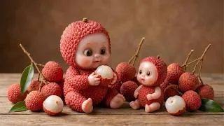 Thumbnail: Cute or Creepy? AI Fruit Babies Eating Real Fruit🍓👶| ULTIMATE Oddly Satisfying AI ASMR #viralvideo