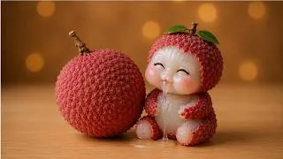 Thumbnail: Cute or Weird? 3D Fruit Babies Eating Fruits 👶🍓🍇 | Oddly Satisfying AI ASMR