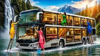 Thumbnail: गाँव की 5 लड़कियों ने जंगल में डूबी दो-मंज़िला बस को निकाला और बना दिया सबसे खूबसूरत घर 😱 