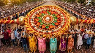 Thumbnail: 4 Sisters Built a GIANT 101-Foot RAKHI for Rakshabandhan! 😱🪢❤️ | Rakhi Special