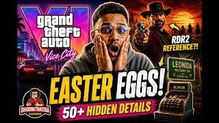Thumbnail: GTA 6 Trailer 2 – 50+ Easter Eggs & Hidden Details You MISSED!