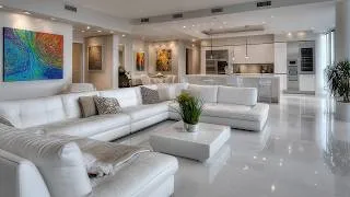 Thumbnail: Seamless Modern Luxury: Open Kitchen, Dining, and Living Room Inspiration
