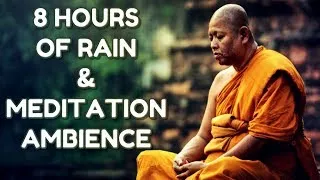Thumbnail: 8 HOURS OF COSMIC TEMPLE RAIN AMBIENCE: RELAX, MEDITATE, SLEEP, STUDY : DARK SCREEN !