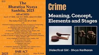 Thumbnail: CRIME | MEANING, CONCEPT, ELEMENTS & STAGES | IN HINDI | BNS | LAW IN MINUTES | DIALECTICAL GIRL