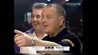 Thumbnail: Phil Taylor record average of 111.21 vs Shayne Burgess - 2002 World Darts Championship