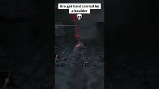 Thumbnail: Me and this Boulder Are Now BFFs For Life! #funny #shorts #darksouls #gaming