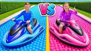 Thumbnail: ¡Rosa vs Azul! Divertidos Retos para Niños