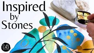 Thumbnail: Creating Watercolor Magic from Simple Stones - easy, stress-free painting with NO decisions to make!