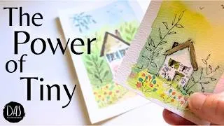 Thumbnail: You told me tiny watercolor painting was life-changing! - Swap screen-time for brush time