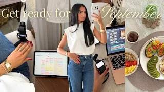 Thumbnail: SEPTEMBER RESET | organize my life with me : planning, meal prep, groceries, gym & more