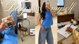 Thumbnail: A Day With Myself | solo day, self-care & cozy evening