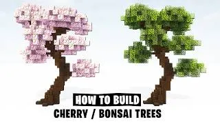 Thumbnail: Minecraft Tutorial | How to Build a Japanese Cherry Tree / Bonsai Tree + Download