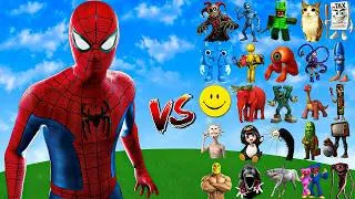 Thumbnail: SPIDER-MAN vs All MEME Minecraft Bosses | Minecraft Mob Battle