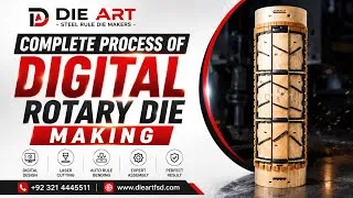 Thumbnail: Complete Process of Digital Rotary Die Making | CNC Router & Rotary Die Auto Rule Bender | Die Art