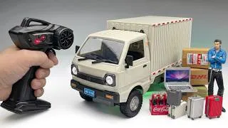 Thumbnail: 1/18 Scale RC Cargo Delivery Truck Unboxing | True-to-Life Model Details#truckdriver