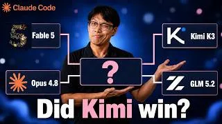 Thumbnail: Can Kimi K3 and GLM 5.2 Actually Match Fable 5 at Motion Graphics?