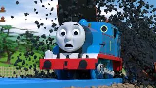 Thumbnail: 360º Coal Trucks SMASH into Thomas! REMASTERED 4K 60FPS | TOMICA Thomas & Friends