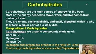 Thumbnail: Carbohydrate part 1/ Introduction to Carbohydrates