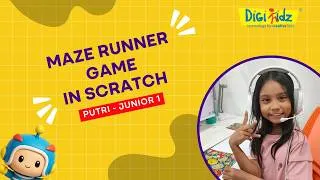 Thumbnail: 🚀 Putri Demonstrates How to Code a Maze Runner Game in Scratch | DIGIKIDZ