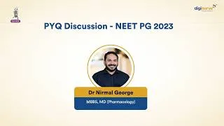 Thumbnail: Pharmacology PYQ Discussion NEET PG 2023 | Dr Nirmal George