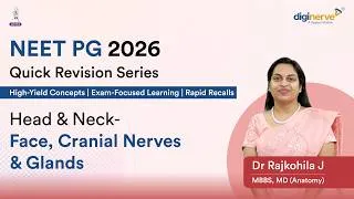 Thumbnail: Head & Neck Anatomy Quick Revision | Face, Cranial Nerves & Glands | NEET PG | Dr Rajkohila J