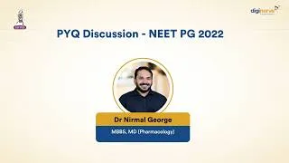Thumbnail: Pharmacology PYQ Discussion NEET PG 2022 | Dr Nirmal George