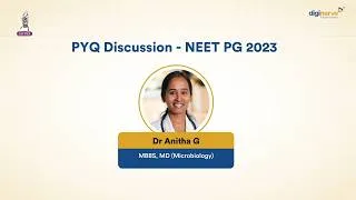 Thumbnail: Microbiology PYQ Discussion NEET PG 2023 | Dr Anitha G