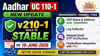 Thumbnail: Aadhaar UC 210-1 Update 🔥 | Find Aadhaar Option Enabled | v210-1 Stable Release