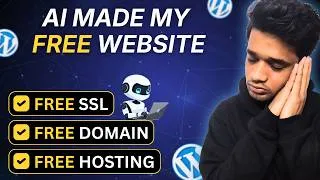 Thumbnail: Create a Free WordPress website with AI (FREE Hosting and Domain)