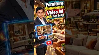 Thumbnail: Furniture Showroom Ka Video Ad AI Se Kaise Banaye | AI Video Ad Tutorial